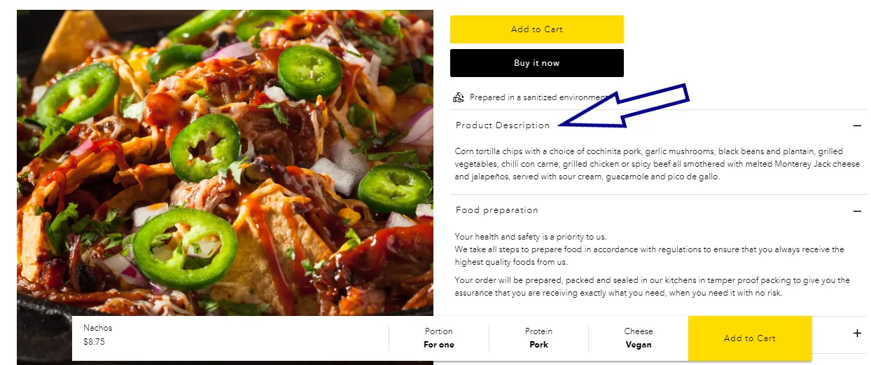 Ingredients or nutritional information